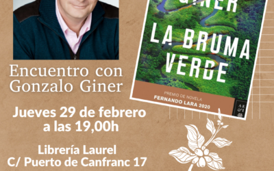 Jueves 29 de febrero: Encuentro literario con Gonzalo Giner